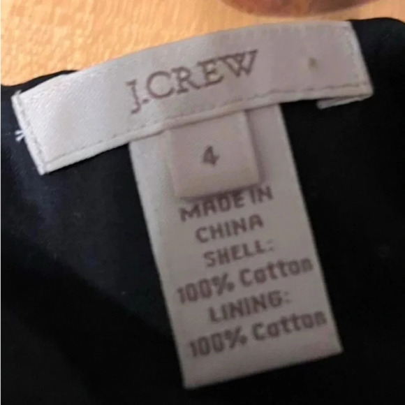 J.CREW Franny Black Eyelet Dress Ruffle Tiered Hem Sundress Cotton Sz 4 - Picture 6 of 6